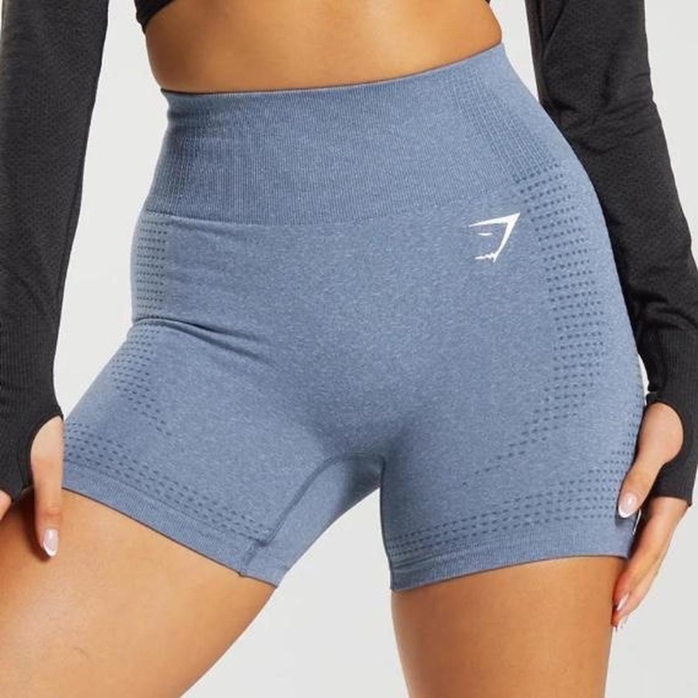 Blue Gym Shark Vital Seamless 2.0 Shorts small